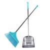 GOOHOCHY Ergonomic Handle Broom Dustpan Set Home Cleaning Dustpan Kit for Hardwood Tile Floor view 1