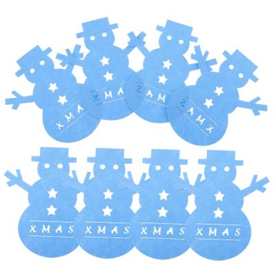 NAMOARLY 8pcs Christmas Felt Snowman Cutlery Holders Festive Tableware Bags for Holiday Dinner Create Cheerful Atmosphere for Your Xmas