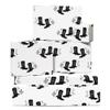 CENTRAL 23 Cowboy Wrapping Paper - 6 Sheets Of White Gift Wrap For Men Women - Black Cowboy Boot Cactus - Western Wild West Rodeo - Comes With Stickers view 1