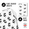 CENTRAL 23 Cowboy Wrapping Paper - 6 Sheets Of White Gift Wrap For Men Women - Black Cowboy Boot Cactus - Western Wild West Rodeo - Comes With Stickers view 2