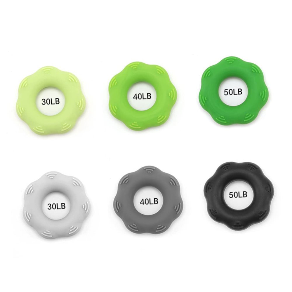 Silicone Hand Grip Rings 3 Pack for Palms and Fingers