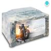 GetUrns Devotion Sky Blue Adult Cremation Urn for Human Ashes I Motorcycle UV Printing Cultured Marble Urns for Male and Female I 200lbs view 2