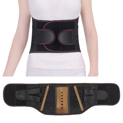LSPOIZNC Orthorelieve Lumbarmate Lumbar Support Belt with Steel Plate, Ergonomic Lower Back Brace for Pain Relief, with Removable Pad for Scoliosis, Herniated Disc, Sciatica, Men & WomenBlack M