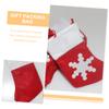 KICHOUSE 8pcs Christmas Cutlery Pouches Xmas Themed Spoon Fork Holders for Holiday Tableware Storage Decorative Snowflake Design for Parties and Family Gatherings view 4