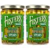 Foster's Pickled Asparagus Spears in a Jar, Original, 32oz, 2 Pack, Traditional Pickled Vegetables Recipe for over 40 years, Low Calorie Snack, Gluten Free, Fat and Preservative Free Pickles view 1