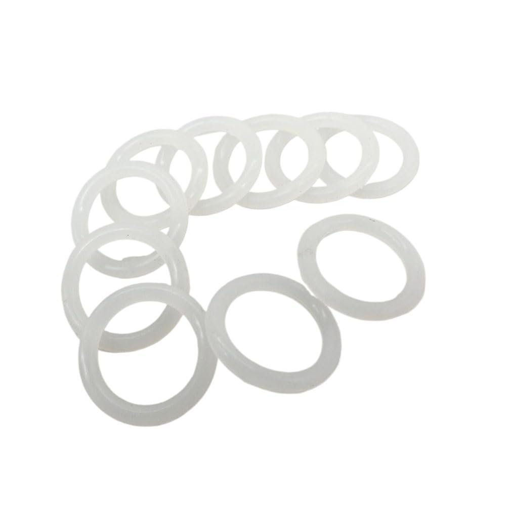 Marebm White O Ring Gasket 3.5mm Thickness Rubber Sealing Ring Gasket OD 23/24/25/26/27/28/29/30/31/32/33mm Food Grade O-Rings (Color : 26x19x3.5mm Size : 200pcs)(25x18x3.5mm,200pcs)