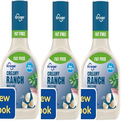 Fat Free Creamy Ranch Salad Dressing (3 Bottles, 16 oz. Each bottle)