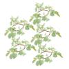 Ciieeo 5pcs Eucalyptus Candle Rings Wreaths Artificial Greenery Tabletop Decor for Weddings Parties Home Lightweight Elegant for Valentine Day Christmas view 1