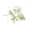 Ciieeo 5pcs Eucalyptus Candle Rings Wreaths Artificial Greenery Tabletop Decor for Weddings Parties Home Lightweight Elegant for Valentine Day Christmas view 2