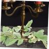 Ciieeo 5pcs Eucalyptus Candle Rings Wreaths Artificial Greenery Tabletop Decor for Weddings Parties Home Lightweight Elegant for Valentine Day Christmas view 3