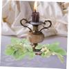 Ciieeo 5pcs Eucalyptus Candle Rings Wreaths Artificial Greenery Tabletop Decor for Weddings Parties Home Lightweight Elegant for Valentine Day Christmas view 4