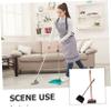SEWOART Long Handle Dust Pan Broom Set Redwood Horsehair Brush Dustpan Indoor Outdoor Cleaning Tool view 3