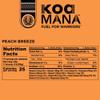 KOA MANA Superfood Hydration Drink Mix - Protein, Collagen, Fiber, Electrolytes, Vitamins & Minerals, Piperine, Protease Enzymes, Probiotics, Prebiotic, and Tagasweet - 15 Servings (Peach Breeze) view 3