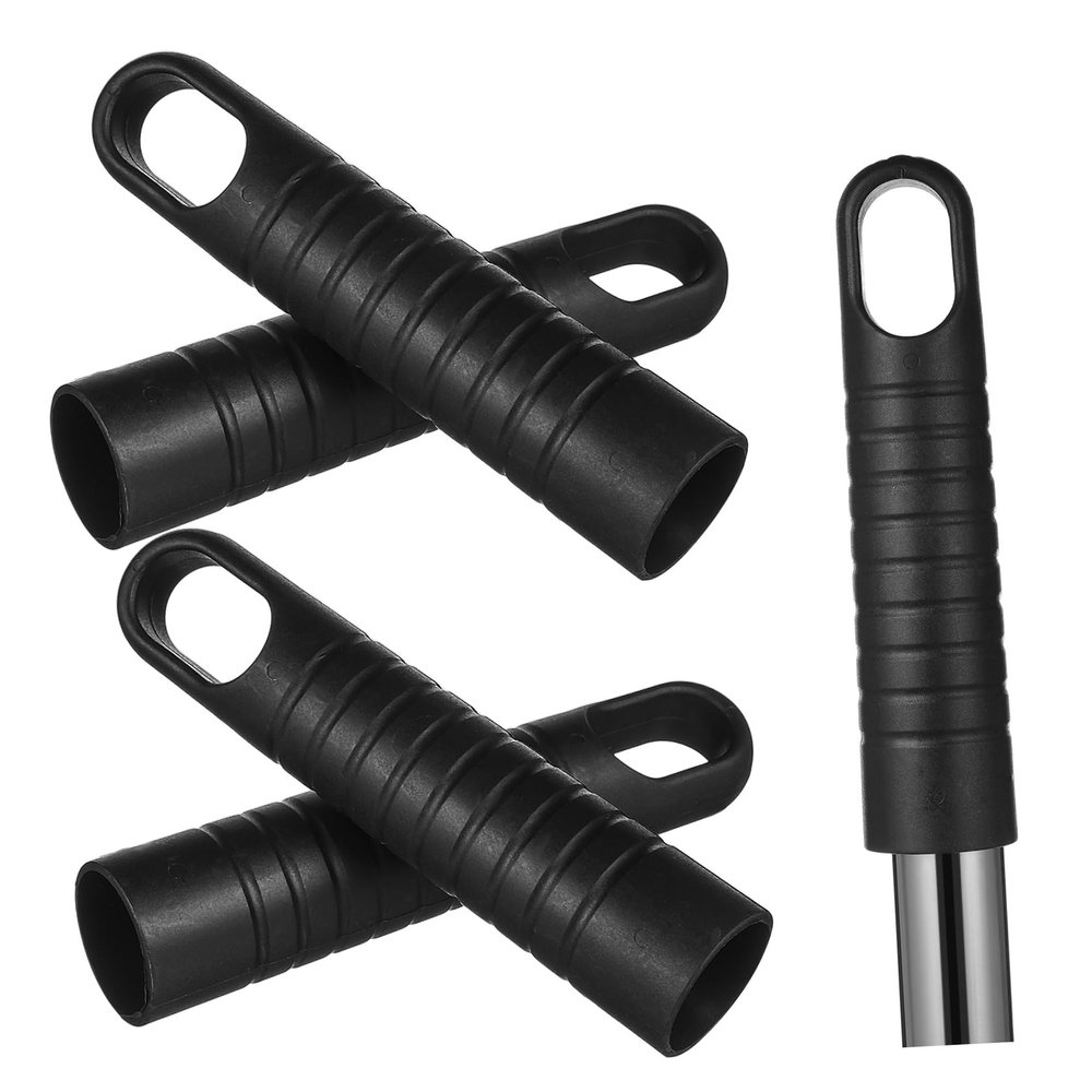 DONFAMDS 5pcs Mop Handle End Cap Plastic Broom Handle Grip Sleeve for Mop Stick Replacement Floor Brush Accessory