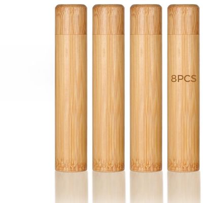 byepica 8-Piece Bamboo Scattering Urn Set for Pet & Human Ashes, Natural Bamboo Cremation Ashes Tubes, Scattering in Favorite Locations