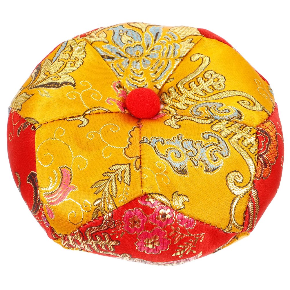 Mikinona Buddha Sound Bowl Cushion Handmade Embroidered Pad for Singing Bowls Practical and Portable Meditation Accessory for Stress Relief and Mindfulness