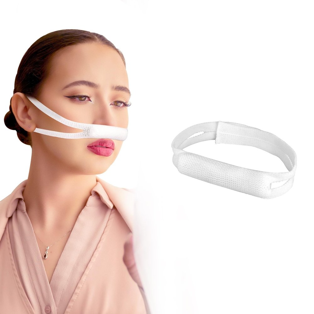 1 Pack Elastic Nose Bandage, Nose Bleed Stopper, Tape for Rhinoplasty Shaping, Rhinoplasty Recovery Supplies (1)