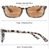 ABETOS Reading Sunglasses for Women Men Classic Retro Full Lens Sun Readers UV400 Protection Outdoor Eyeglasses, Leopard+0.75 view 2