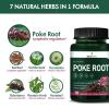 Selvaherb Poke Root Capsules Lymphatic Drainage Supplements, Lymph System Support for Edema with Red Root Extract, Dandelion for Immune Boost & Lymph Detox 90 Count view 4