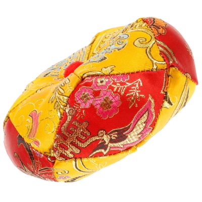 OFFSCH Buddhist Sound Bowl Pad Mat Wooden Fish Mat Tibetan Singing Bowl Holder Buddha Meditation Cushion
