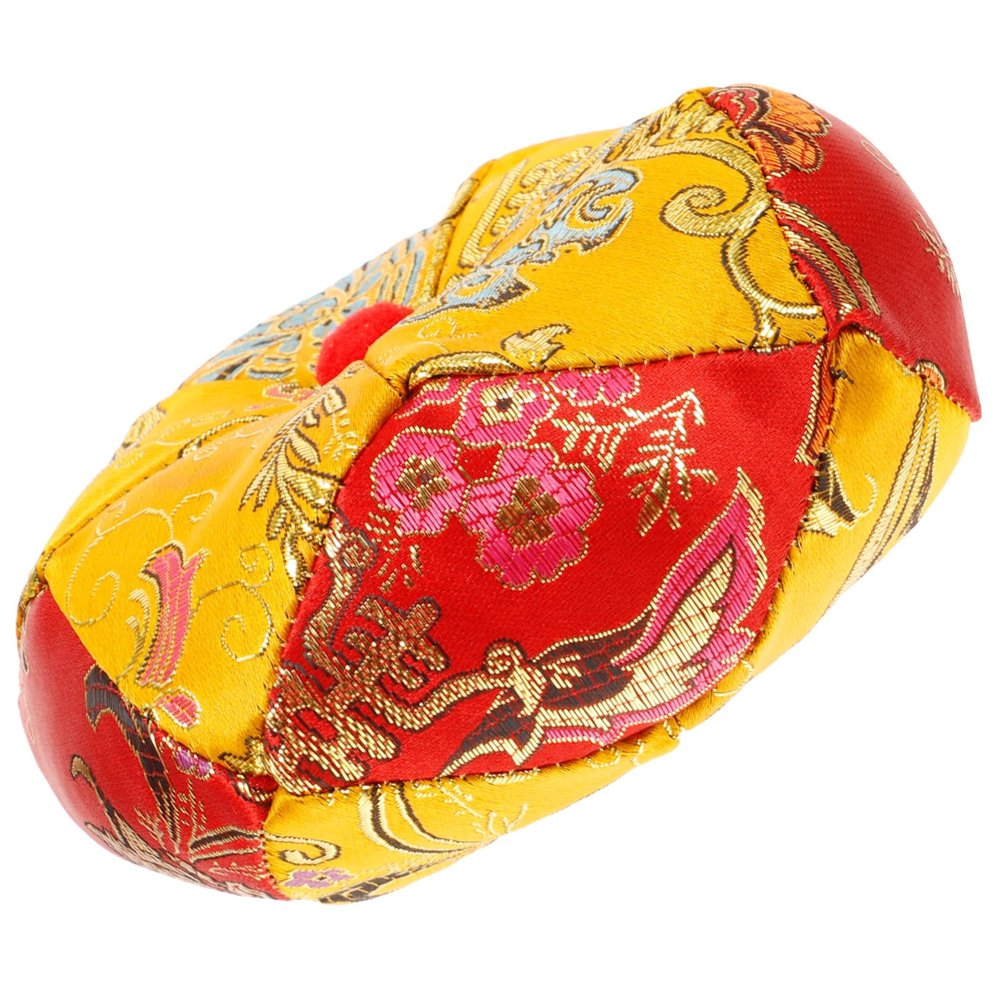 OFFSCH Buddhist Sound Bowl Pad Mat Wooden Fish Mat Tibetan Singing Bowl Holder Buddha Meditation Cushion