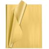 100 Sheets Gold Tissue Paper Artdly 12 x 20 Inches Gold Wrapping Paper Bulk for Weddings Birthday DIY Project Wrapping Crafts Decor view 1
