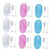 Ipetboom 9pcs Finger Toothbrush Soft Silicone Oral Care for Toddlers with Storage Boxes Years Old Gentle for Cleaning view 1