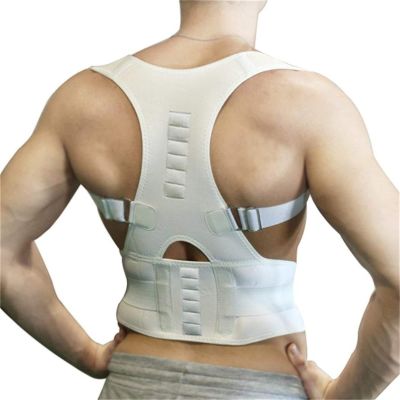 AWEECQ Back Orthopedic Magnetic Vest Correct Belt for Care Adjustable Posture Corrector Corset Ba Health and Relaxation (Color B, Size : L) Good