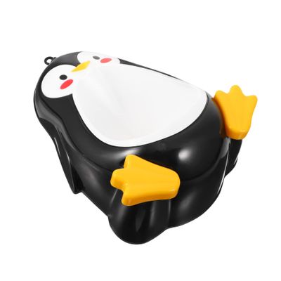 UPKOCH Boy Girl Penguin Shape Cartoon Urinal Trainer Fun Pee Training Tool for Boys Space-Saving Wall-Mounted Design with Rotating Water Wheel Adorable Bathroom Decoration Green