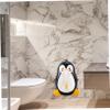 UPKOCH Boy Girl Penguin Shape Cartoon Urinal Trainer Fun Pee Training Tool for Boys Space-Saving Wall-Mounted Design with Rotating Water Wheel Adorable Bathroom Decoration Green view 3