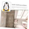 UPKOCH Boy Girl Penguin Shape Cartoon Urinal Trainer Fun Pee Training Tool for Boys Space-Saving Wall-Mounted Design with Rotating Water Wheel Adorable Bathroom Decoration Green view 4