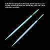 100pcs Double-Headed Floss Picks for Teeth Soft Oral Care Tool Fit for & Elderly, Green, 100ct Bag view 2