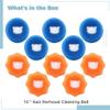 byepica 10 Pcs Pet Hair Remover Cleaning Balls, Reusable Anti-Winding Sponge, Washing Machine Laundry Hair Catcher view 4