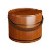 Foot Baths Wood Portable Washing Bucket Tub Foot Tub with Leather Handle, Wood Foot Tub Wooden Bathtub for Home Sauna Spa Accessory Wooden Bathing Bucket Bath Kits view 1