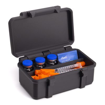 10ml Vial Case for Insulin and Peptide Vials | Room for Syringes and Skin Prep Wipes | Injection Travel Kit