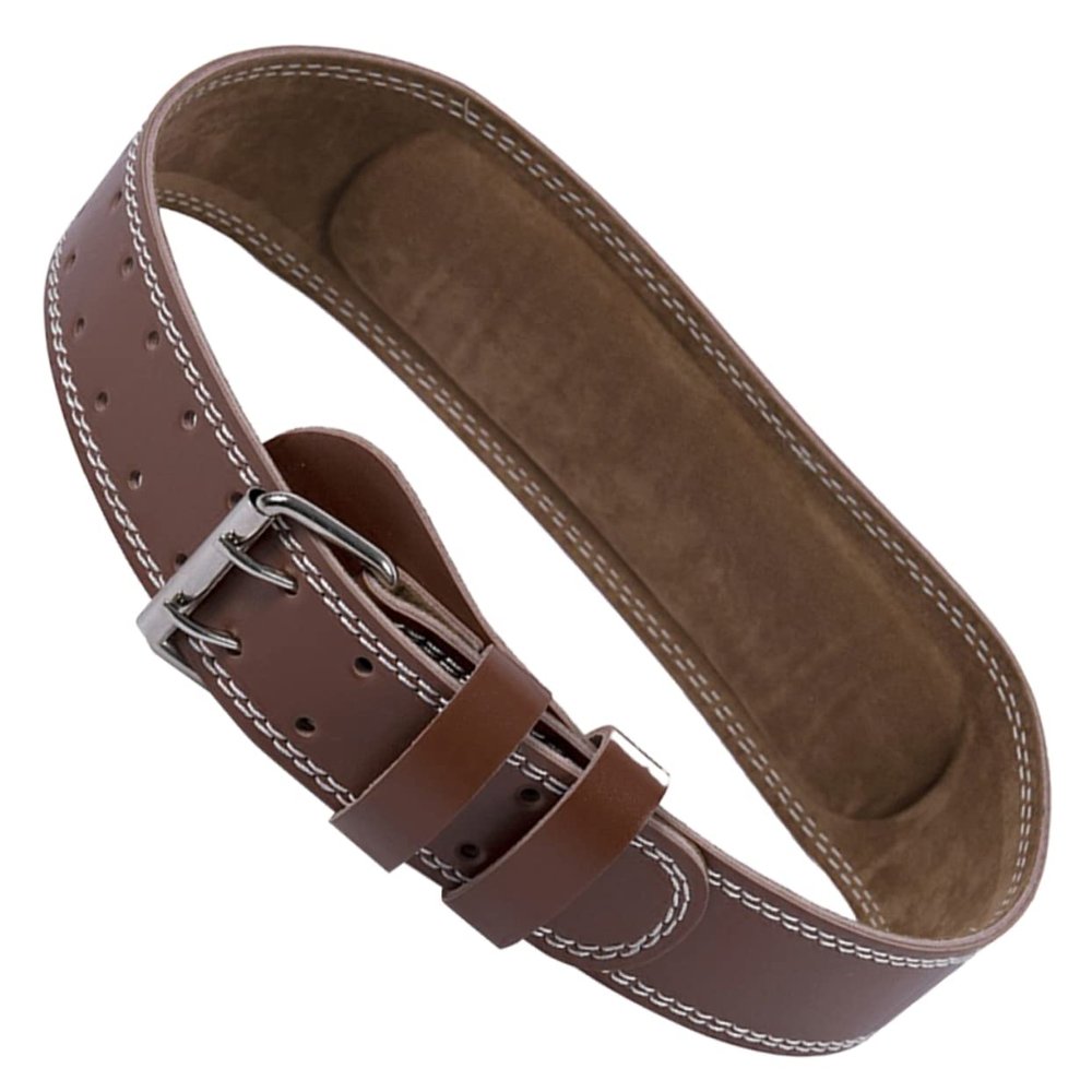 Fitness Lumbar Support Belt for Weightlifting Training, Coffee