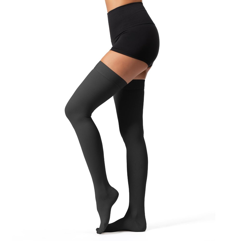 Medical Compression Stockings Thigh High 20-30 mmHg for Women, Closed Toe Over Knee Compression Socks for Circulation, Varicose Veins, Edema, Pregnancy & Travel