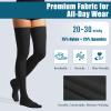 Medical Compression Stockings Thigh High 20-30 mmHg for Women, Closed Toe Over Knee Compression Socks for Circulation, Varicose Veins, Edema, Pregnancy & Travel view 2