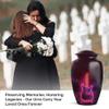 Artistic Guitar Urn for Ashes, Symphony Inspired Memorial Gift, Harmony Tribute Cremation Urns for Adults, Maroon Legacy for Male & Female, Combo (1Pc 10 Inch & 4Pcs 3 Inch) view 3