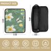 Foiosoh 2 in 1 Hair Tools Organizer with Heat Resistant Pad Portable Travel Carrying Case for Curling Iron Straightener Flat Hair Dryer, White and Yellow Floral Freshness view 4