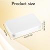 3 Pcs Small Dental Floss Case Metal Portable Compact Pick Dispenser Tin Sliding Refillable Flosser Organizer Box Mini Holder for Pill Oral Care Travel Hotels Dating Dinners Teeth Cleaning view 2