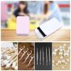 3 Pcs Small Dental Floss Case Metal Portable Compact Pick Dispenser Tin Sliding Refillable Flosser Organizer Box Mini Holder for Pill Oral Care Travel Hotels Dating Dinners Teeth Cleaning view 4
