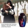 Cremation Urn for Human Ashes, Guitar Memorial Urns, Themed for Human Adults, Black Remembrance for Men & Women, 10 Inch, Combo (1Pc 10 Inch & 4Pcs 3 Inch) view 3