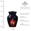 Guitar Urn for Ashes, Memorial Ash Guitar Themed Memorial Urns for Adult, Black Remembrance for Male & Female, 3 Inch view 2