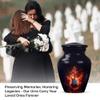 Guitar Urn for Ashes, Memorial Ash Guitar Themed Memorial Urns for Adult, Black Remembrance for Male & Female, 3 Inch view 4