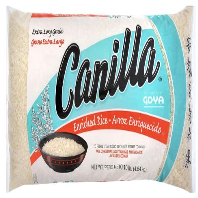 Goya Canilla Extra Long Grain Rice, 10 Pound, 2-Pack