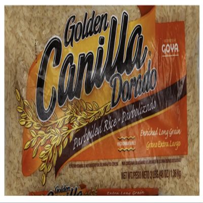 Golden Canilla Parboiled Extra Long Grain Rice, 3 Pound, 2-Pack
