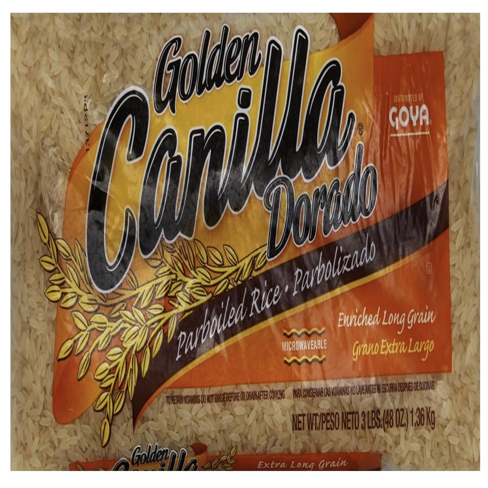 Golden Canilla Parboiled Extra Long Grain Rice, 3 Pound, 2-Pack