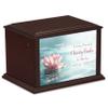GetUrns Heritage Everlasting Expressions Adult Cremation Urn Memorial Box for Ashes with Custom Printing (Lotus) view 1