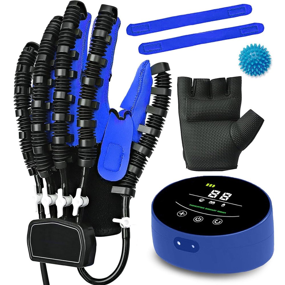 Rehabilitation Robot Glove, Finger Training Stroke Hand Splint Finger Orthosis, Long-Term Relief Hand Function